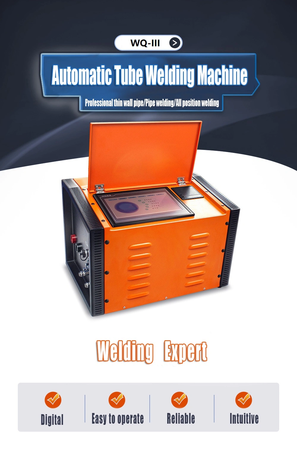 Enclosed Orbital Weld Heads DC Inverter Orbital TIG Welding Machine for Fusion Welding of Tube and Pipe